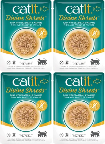 Vista 9 de Catit Divine Shreds Premium - Decoración de comida para gatos, pollo, paquete de 12
