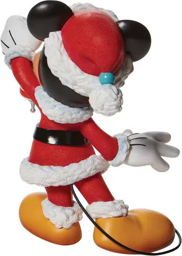 Vista 4 de Enesco Disney Showcase - Figura moderna de Mickey Mouse de Santa Couture de Force, 8.27 pulgadas, multicolor