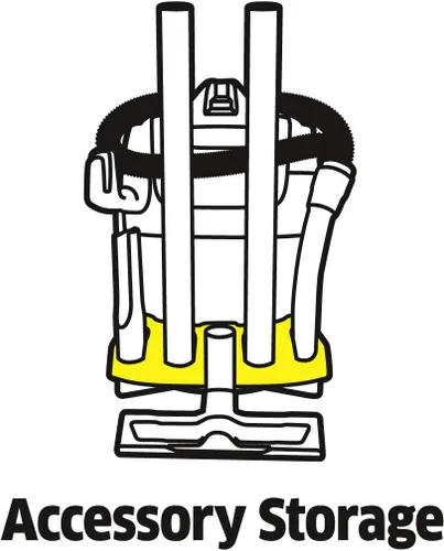 Vista 20 de Karcher WD4 aspiradora para agua y polvo, multiuso, con motor de 1800 V, diseño que ahorra espacio.