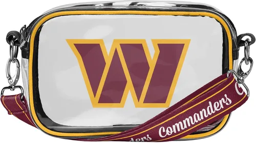 Vista 30 de FOCO NFL Womens NFL Team Logo Stripe Clear Crossbody Bag