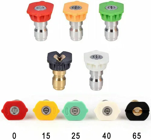 Vista 7 de Cañón de espuma con conector rápido de 1/4 de pulgada, 1 litro, 5 puntas de boquilla para lavadora a presión
