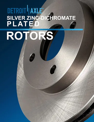 Vista 73 de Detroit Axle - Rotores de freno delantero para 04-13 Mazda 3 Rotores de frenos de disco 06-15 Mazda 5 Reemplazo: Rotor regular delantero de 11.81