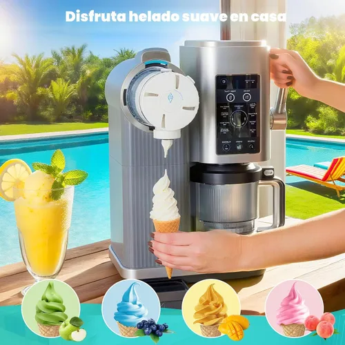 Vista 7 de Dispensador suave para Ninja Swirl de CREAMi serie NC700 – Pintas y tapas suaves compatibles con la máquina de helados Ninja Swirl NC701 NC701Q 2
