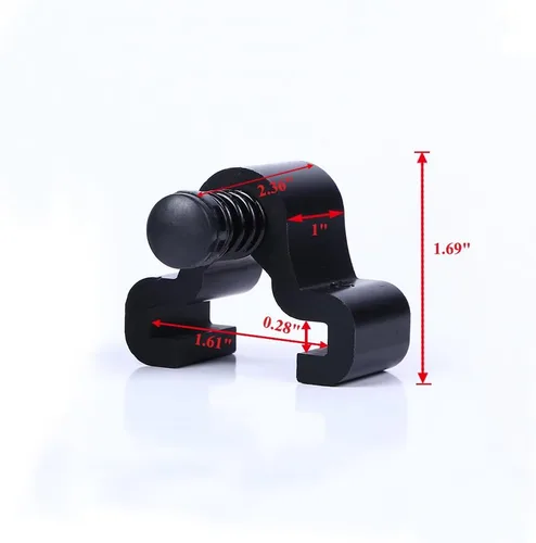 Vista 3 de LWZH Topes de puerta de acero negro para puerta corredera de granero Kit de rodillos de riel 2 Pack