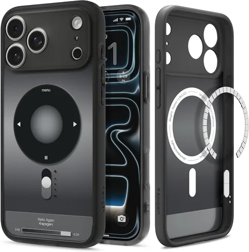Vista 32 de Spigen Ultra Hybrid MagFit Impresión Digital Directa - Funda para iPhone 16 Pro [Diseño Personalizado][Compatible con Magsafe] - Analógica DDP