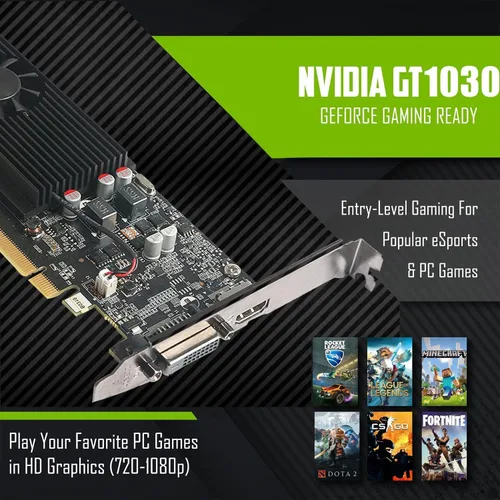 Vista 5 de TechMagnet PC de escritorio para juegos, Intel i7 6ª generación, Zeus Pro 4, GT 1030, ARGB de RAM de 16 GB, SSD de 1 TB + disco duro de 2 TB