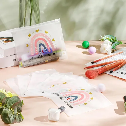Vista 6 de 100 piezas de regalo inspirador a granel para mujeres, bolsa de cosméticos, bolsa de maquillaje EVA con cremallera para graduación 2026, cumpleaños