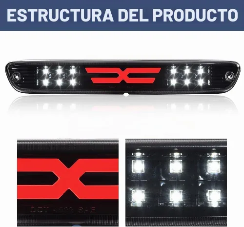 Vista 7 de Tercera luz de freno LED PIT66 para Chevy Colorado/GMC Canyon 2004-2012