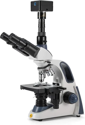 Vista 2 de Swift Cámara cam de 18 megapíxeles para microscopios, con lente de reducción, kit de calibración, adaptadores de tubo ocular y cable USB 3.0