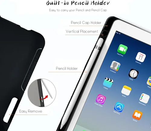 Vista 5 de Funda compatible con iPad Air de 11 pulgadas M3 M2 2025/2024 de 7ª/6ª generación y funda Air de 5ª/4ª generación de 10.9 pulgadas 2022/2020