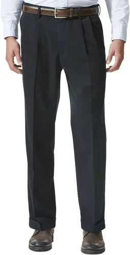 Vista 9 de Dockers - Pantalones para hombre, ajuste holgado, cómodos, caqui, plisados