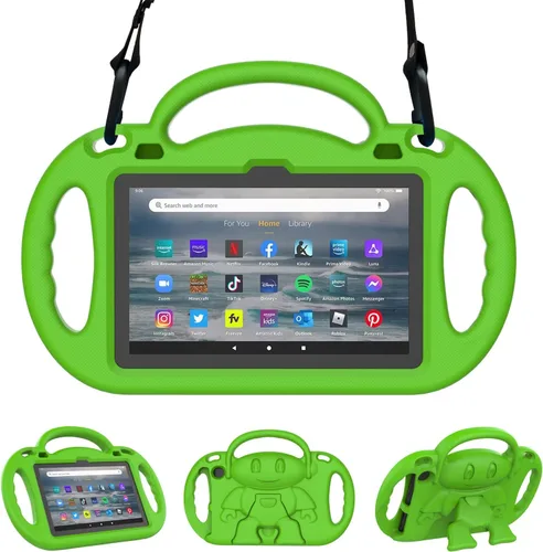 Vista 11 de Funda infantil para tablet Fire 7 (12ª generación, 2022), color azul