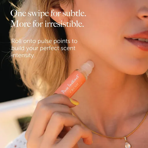 Vista 4 de Pure Instinct CRUSH The Original - Perfume de aceite esencial con infusión de feromonas, para sus mujeres, listo para la TSA