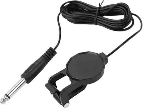 Vista 6 de Pastilla de violín, conector de audio de 0.250 in, micrófono piezoeléctrico para violín, guitarra acústica