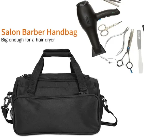 Vista 2 de FILFEEL Bolsa de transporte para peluquería, gran capacidad, equipo de peluquería profesional, herramienta de peluquería, bolsa de mensajero