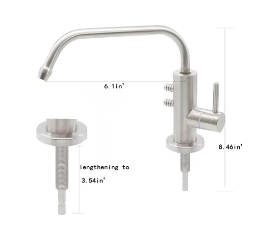 Vista 2 de Grifo de agua alcalina Grifo de agua potable Grifo ionizador Filtro de agua Purificación pH Regenerar grifo Sistema de filtro de agua alcalina