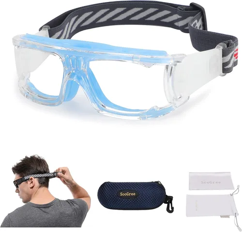 Vista 10 de SooGree Gafas deportivas para hombre, gafas protectoras antivaho para baloncesto