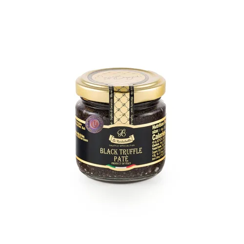 Vista 4 de La Rustichella - Paté de trufa negra 100% KOSHER - Receta certificada Kosher - Vegana, sin gluten, sin colesterol, 100% fabricada en Italia