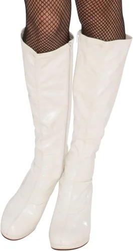 Vista 2 de Rubies womens Costume Gogo Boots Blanco