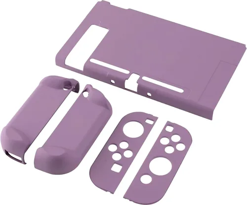 Vista 9 de eXtremeRate PlayVital Back Cover for Nintendo Switch Console, Handheld Separable Protector Hard Shell for NS Joycon, Customized Dockable Protective