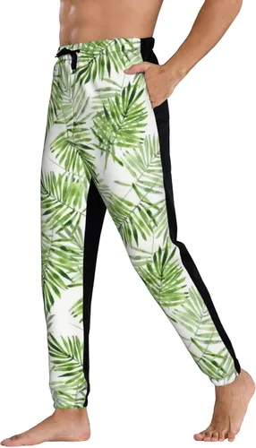 Vista 4 de WorldGES Pantalones deportivos para hombre con donas, pantalones deportivos casuales con bolsillos, divertidos pantalones deportivos para hombre