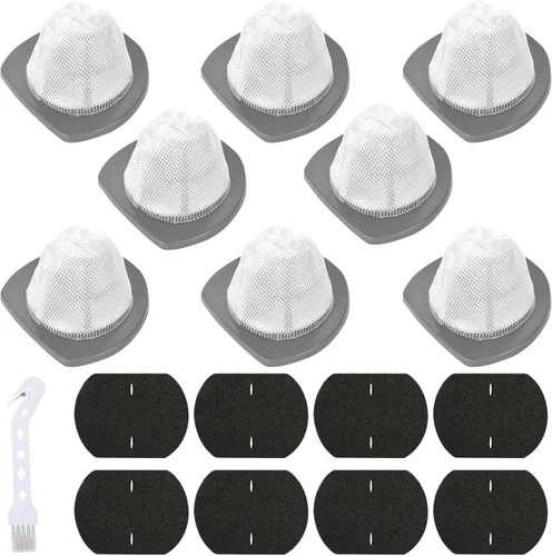 Vista 9 de Paquete de 6 filtros de repuesto 2033 compatibles con aspiradora Bissell Featherweight Stick sin bolsa 20331, 20333, 20334, 20336, 20339, 2033M, 6