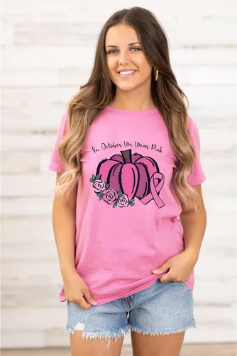 Vista 4 de Camisetas de concientización sobre el cáncer de mama para mujer, camiseta de cinta rosa
