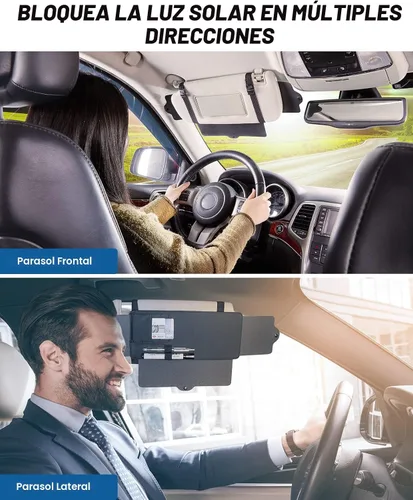 Vista 3 de JoyTutus Extensor de Parasol para Visera de Automóvil, Visera Solar Ajustable que Protege contra el Deslumbramiento, Bloqueador de Rayos UV