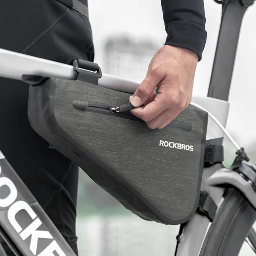 Vista 3 de ROCKBROS Bolsa de Marco de Bicicleta de 2.5L, Bolsa de Bicicleta Impermeable, Bolsa de Bicicleta para Triangle Frame, Bolsa de Almacenamiento Grande