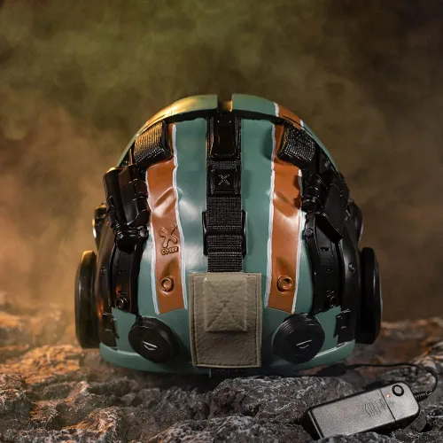 Vista 6 de Jack Cooper Casco Deluxe Titan 2 Resina LED Máscara para Hombres Halloween Cosplay Edición Coleccionista