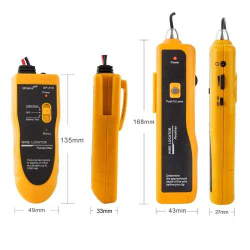 Vista 3 de NOYAFA D3IN0580-B Localizador de alambre de cable subterráneo, localice fácilmente alambres en vallas de alambre, controlador de aspersores
