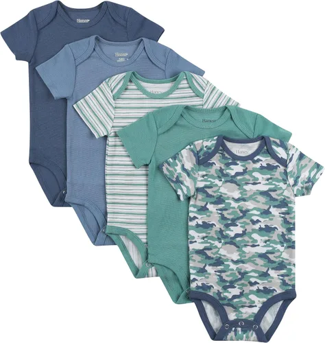 Vista 5 de Hanes - Bodis para bebés, Ultimate Flexy de manga corta, unisex, paquete de 5