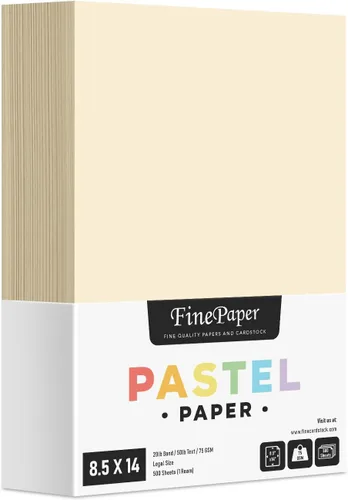 Vista 13 de Papel de color pastel azul – Ideal para artes y manualidades e impresión de papelería – 8.5 x 14 pulgadas (tamaño menú/legal) – Bono de 20 libras