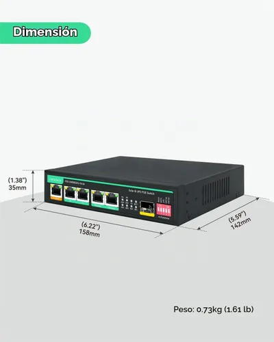 Vista 7 de LINOVISION Interruptor PoE solar con controlador de carga solar incorporado