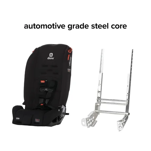 Vista 4 de Diono Radian 3R, asiento de automóvil convertible 3 en 1, en posición orientado hacia atrás y hacia adelante, 10 años, 1 asiento, diseño de ajuste