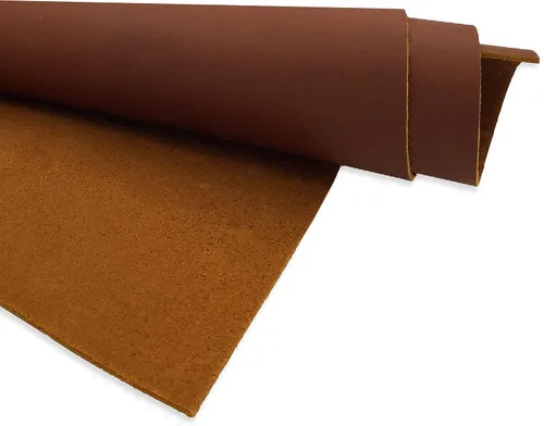 Vista 16 de Muse Craft Impecable 11.5''X12'' 5-6oz Cuero para herramientas negro terminado de cuero de vaca de grano completo Importado Grado A 1.8-2.1mm Cuero