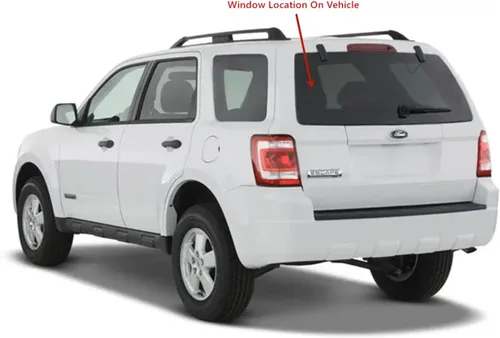 Vista 4 de Vidrio trasero con calefacción para ventana trasera compatible con modelos Ford Escape/Mercury Mariner/Mazda Tribute 2008-2012