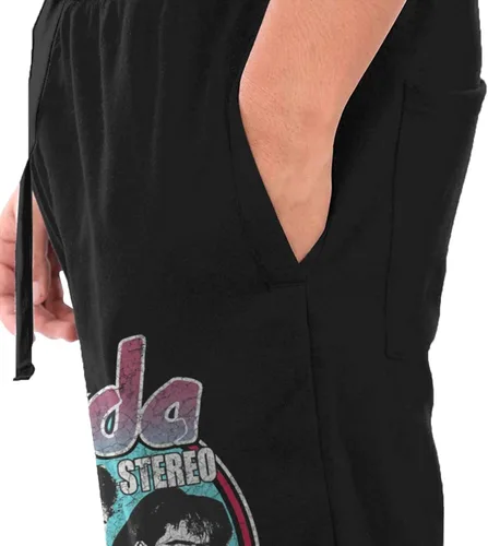 Vista 2 de Soda Stereo Long Pants Mens Casual Workout Sweatpants Drawstring Waist Trousers