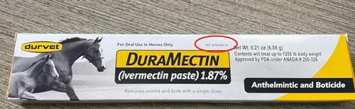 Vista 5 de Pasta de Ivermectina Duramectin 1,87% para Caballos, 0.21 onzas