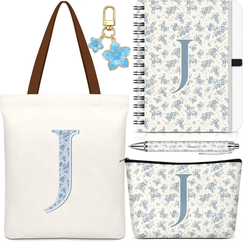 Vista 42 de Talltalk 5 piezas de bolsas de mano con iniciales, regalos para mujer Beige