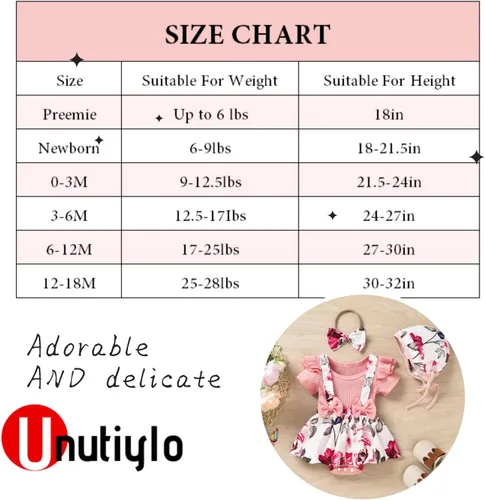 Vista 6 de Unutiylo Ropa prematura para niña recién nacida