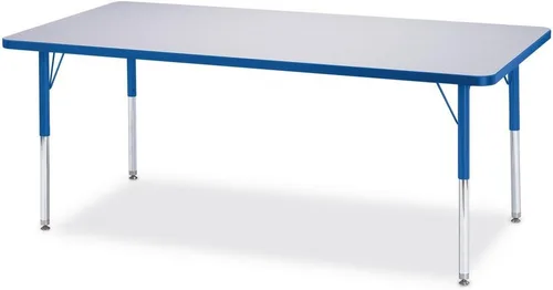 Vista 17 de Berries Mesa rectangular para actividades, altura E, Gris/Negro/Negro, 1
