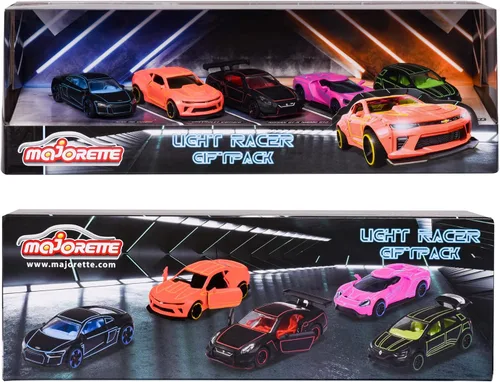Vista 7 de Majorette - Paquete de regalo de 5 piezas Light Racer