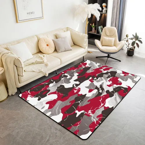 Vista 27 de Feelyou Tapete de jacquard para interiores para niños y niñas, 3 x 5, patrón floral, alfombra de sala de estar, alfombra de decoración floral ultra