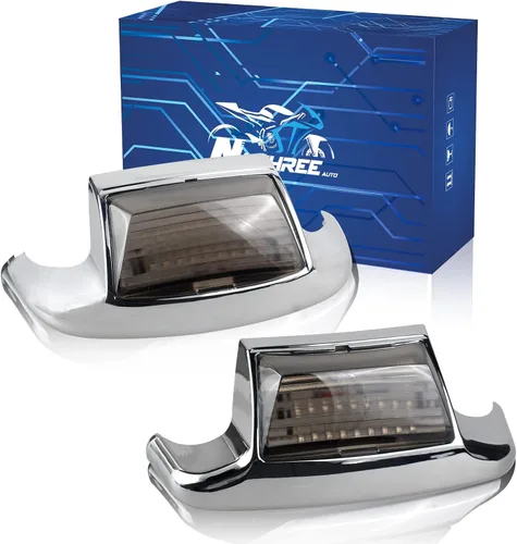 Vista 8 de NTHREEAUTO 2 luces LED para guardabarros delanteros y traseros, compatibles con Harley Road King Electra Glide Ultra Classic Heritage Softail