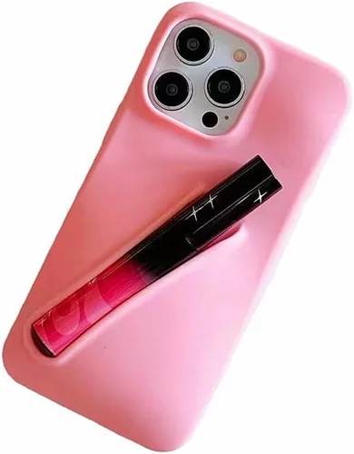 Vista 6 de Funda con soporte de brillo de labios para iPhone 8, funda de brillo de labios, esmalte de labios, elegante funda de silicona para mujeres y niñas