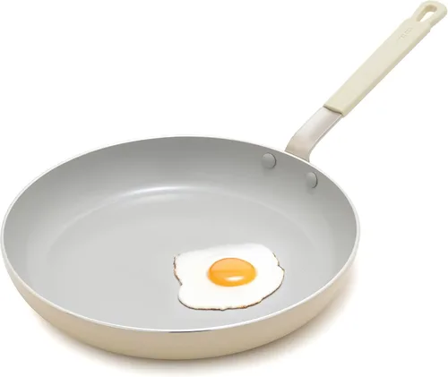 Vista 19 de GreenPan x Bobby Flay - Sartén antiadherente de 8", cerámica de diamante libre de PFAS, apta para inducción, mango de silicona que permanece frío