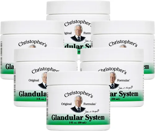 Vista 5 de Christopher's Original Formulas Ungüento para el sistema glandular, 2 onzas, mezcla de hierbas sinérgicas para apoyo glandular, fabricado