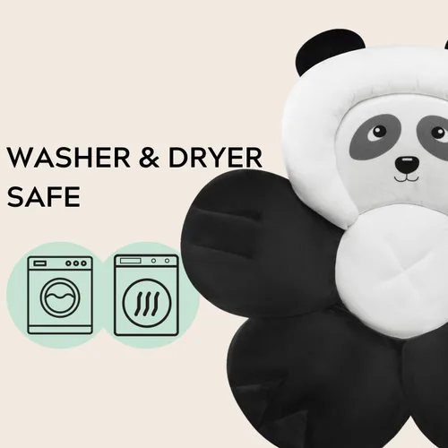 Vista 6 de PandaEar Almohadilla de baño para bebé recién nacido, asiento de baño, tapete suave con diseño de panda para fregadero, bañera, regalo esencial