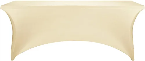 Vista 2 de LZY Cubierta de Mesa Elástica Ajustable de Spandex para Mesa Plegable de 6 pies, 4 pies o 8 pies, Mantel de Cóctel Rectangular, Perfecto para Champn